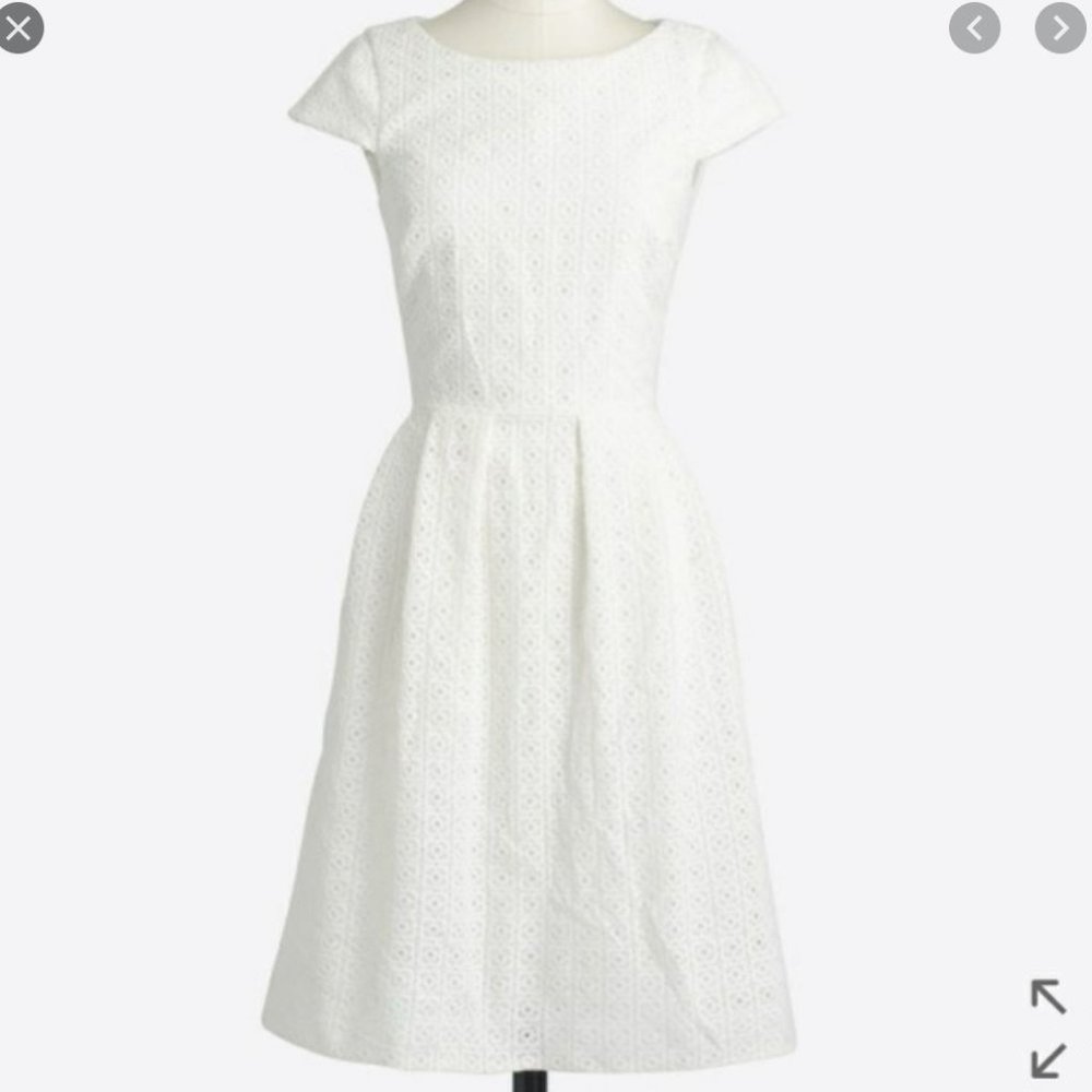 NWT JCrew Factory short-sleeve eyelet dress